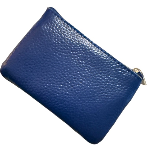 Genuine Leather Navy Coin Purse or Small Wallet for Waist Bag/Fannt Pack, NWOT - Picture 4 of 5